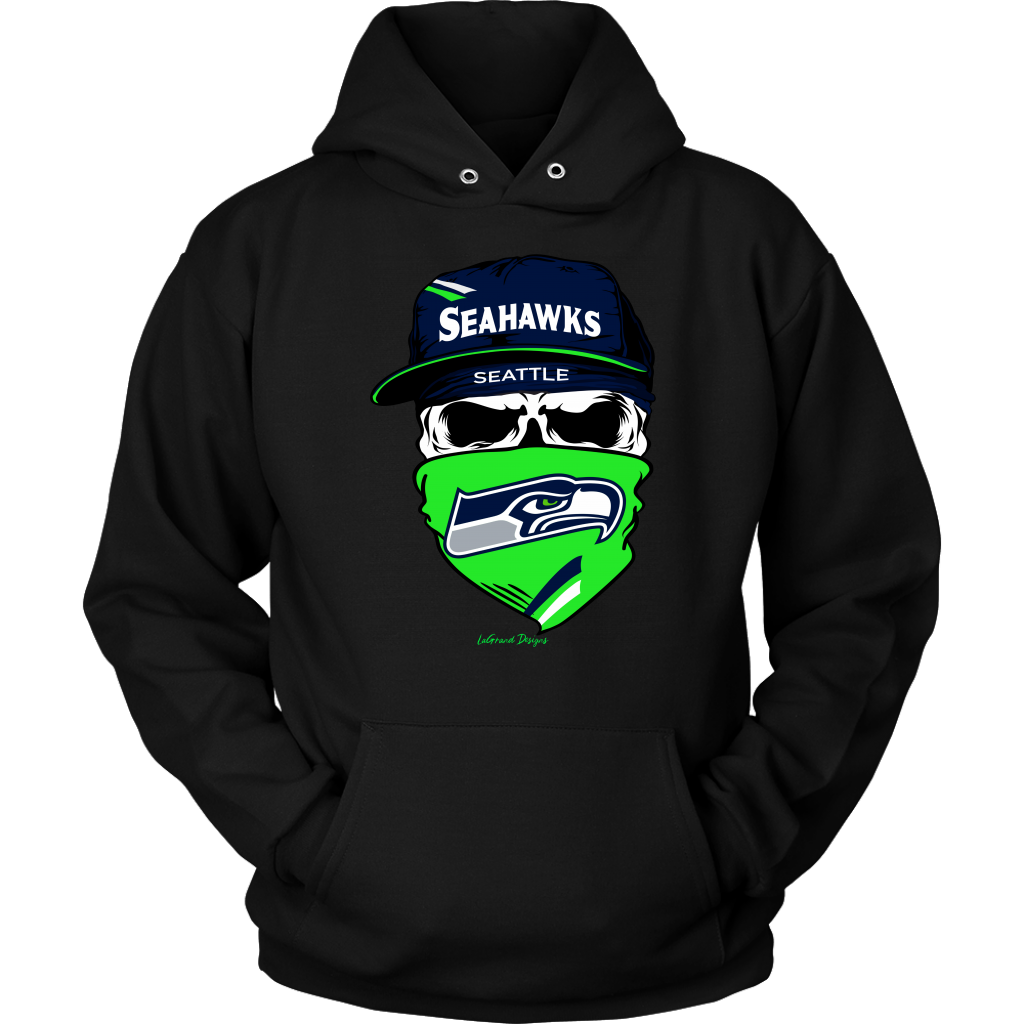 Seahawks Skull & Bandana Design