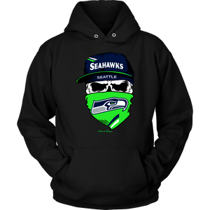 Seahawks Skull & Bandana Design