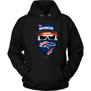 Broncos Skull & Bandana Design