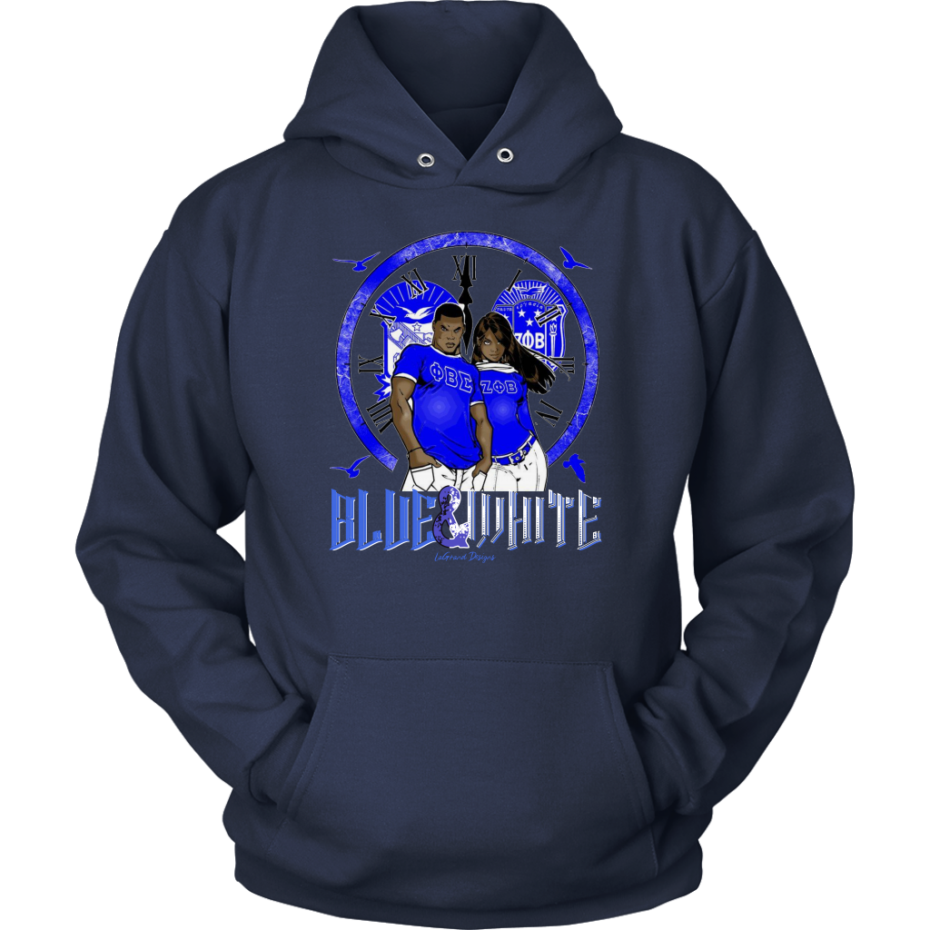 Sigma & Zeta Blue & White Couple Design