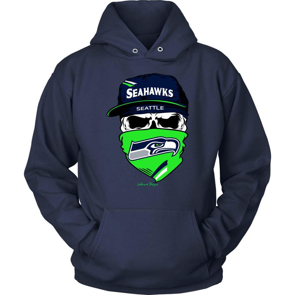 Seahawks Skull & Bandana Design