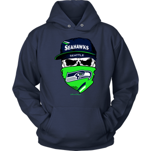 Seahawks Skull & Bandana Design