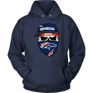 Broncos Skull & Bandana Design