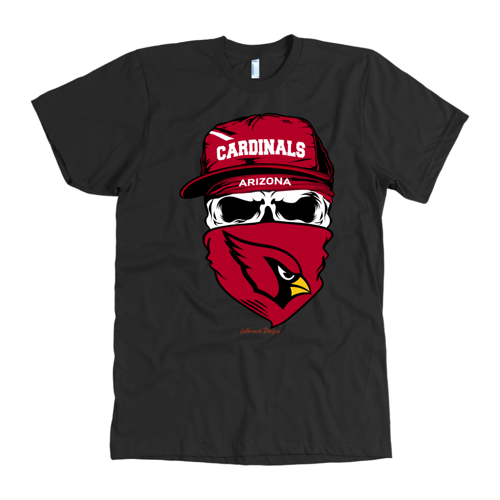 Cardinals Skull & Bandana Design