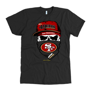 Forty Niners Skull & Bandana Design