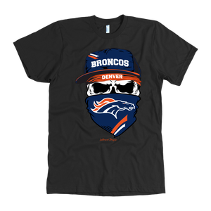 Broncos Skull & Bandana Design