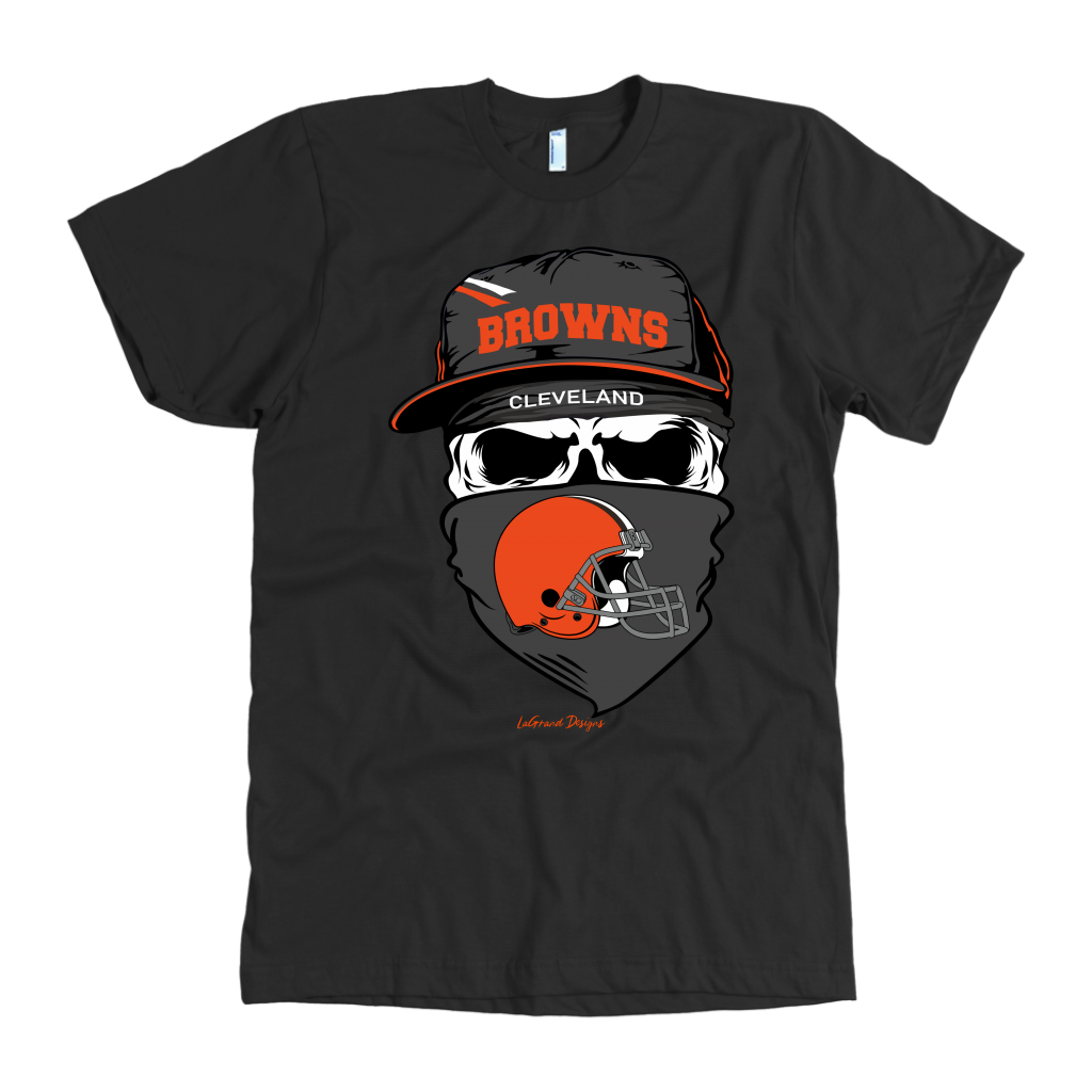 Browns Skull & Bandana Design