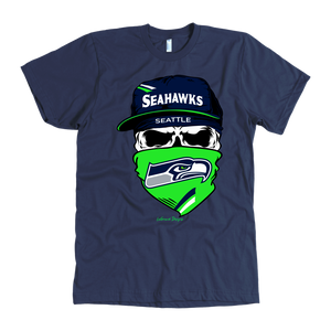 Seahawks Skull & Bandana Design