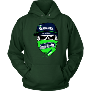 Seahawks Skull & Bandana Design