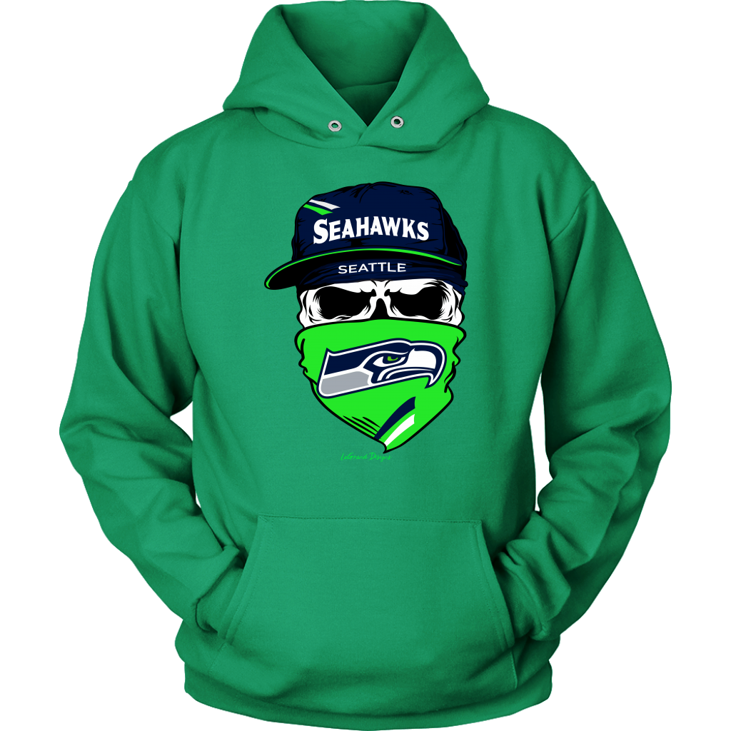 Seahawks Skull & Bandana Design