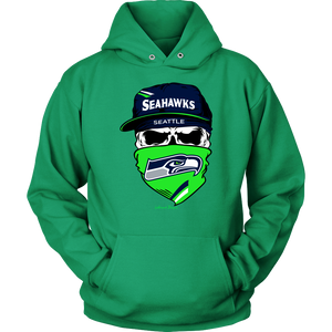 Seahawks Skull & Bandana Design