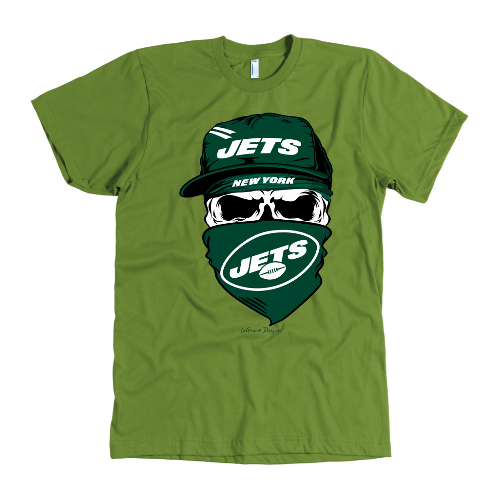 Jets Skull & Bandana Design