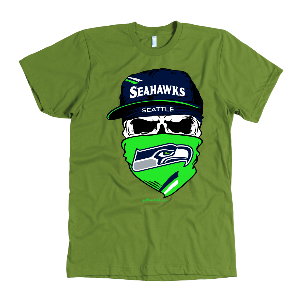 Seahawks Skull & Bandana Design