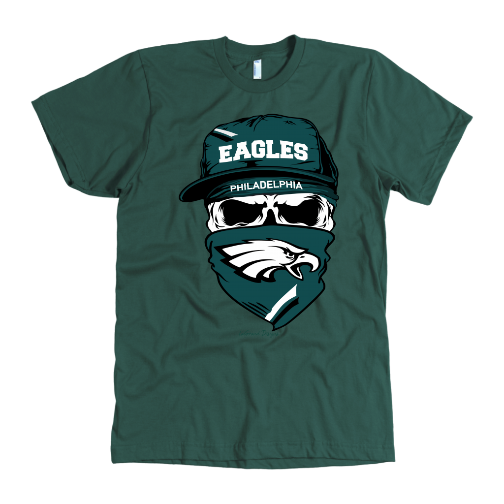 Eagles Skull & Bandana Design