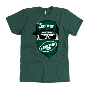 Jets Skull & Bandana Design