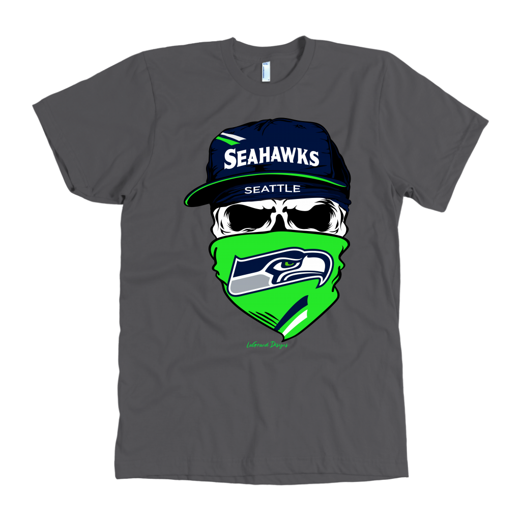 Seahawks Skull & Bandana Design