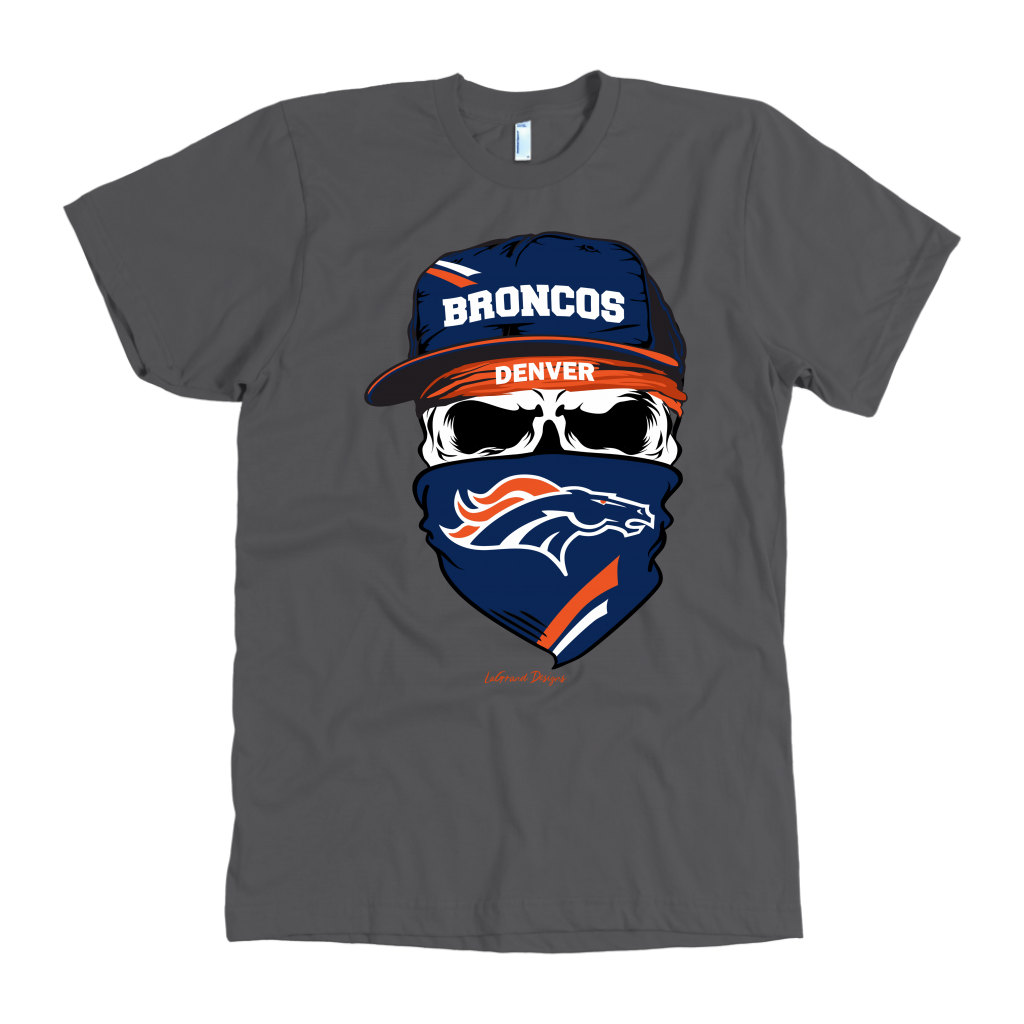 Broncos Skull & Bandana Design