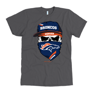 Broncos Skull & Bandana Design