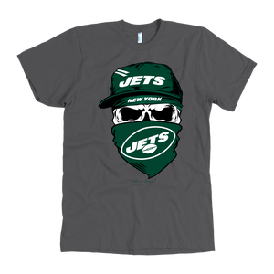 Jets Skull & Bandana Design