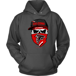 Falcons Skull & Bandana Design