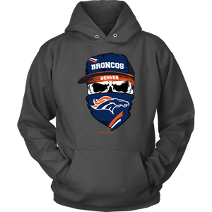 Broncos Skull & Bandana Design