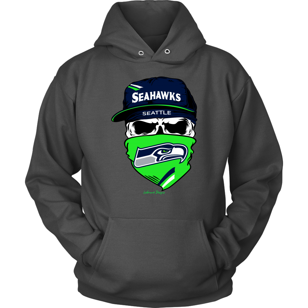 Seahawks Skull & Bandana Design