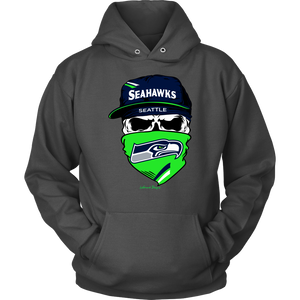 Seahawks Skull & Bandana Design