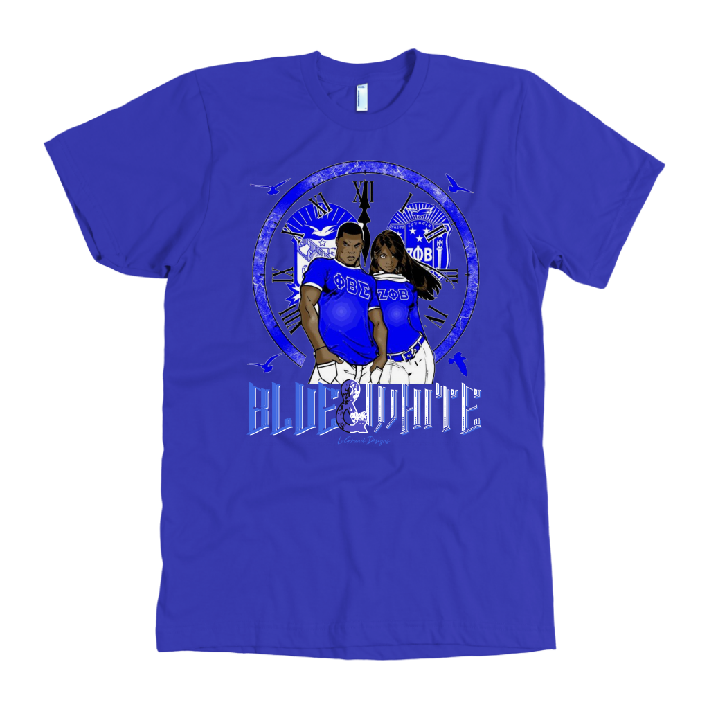 Sigma & Zeta Blue & White Couple Design