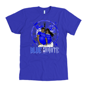 Sigma & Zeta Blue & White Couple Design