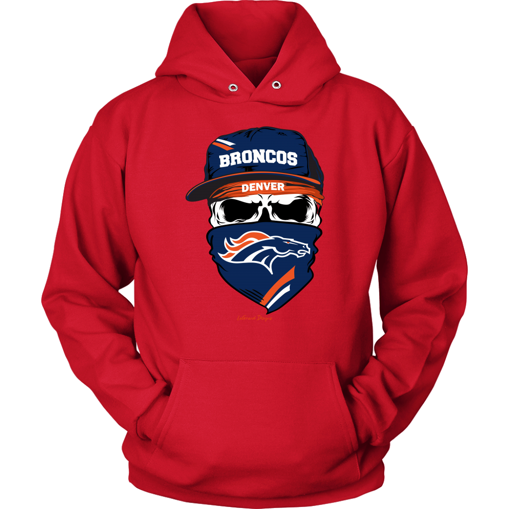 Broncos Skull & Bandana Design