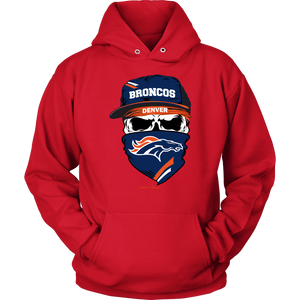 Broncos Skull & Bandana Design