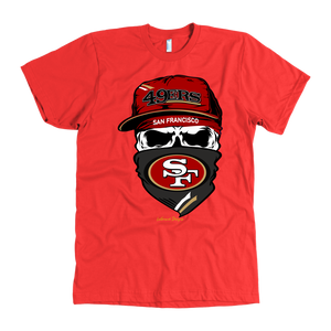 Forty Niners Skull & Bandana Design