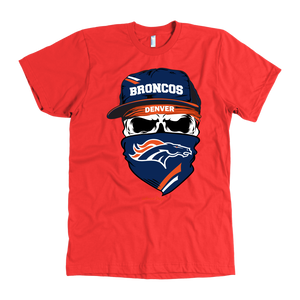 Broncos Skull & Bandana Design