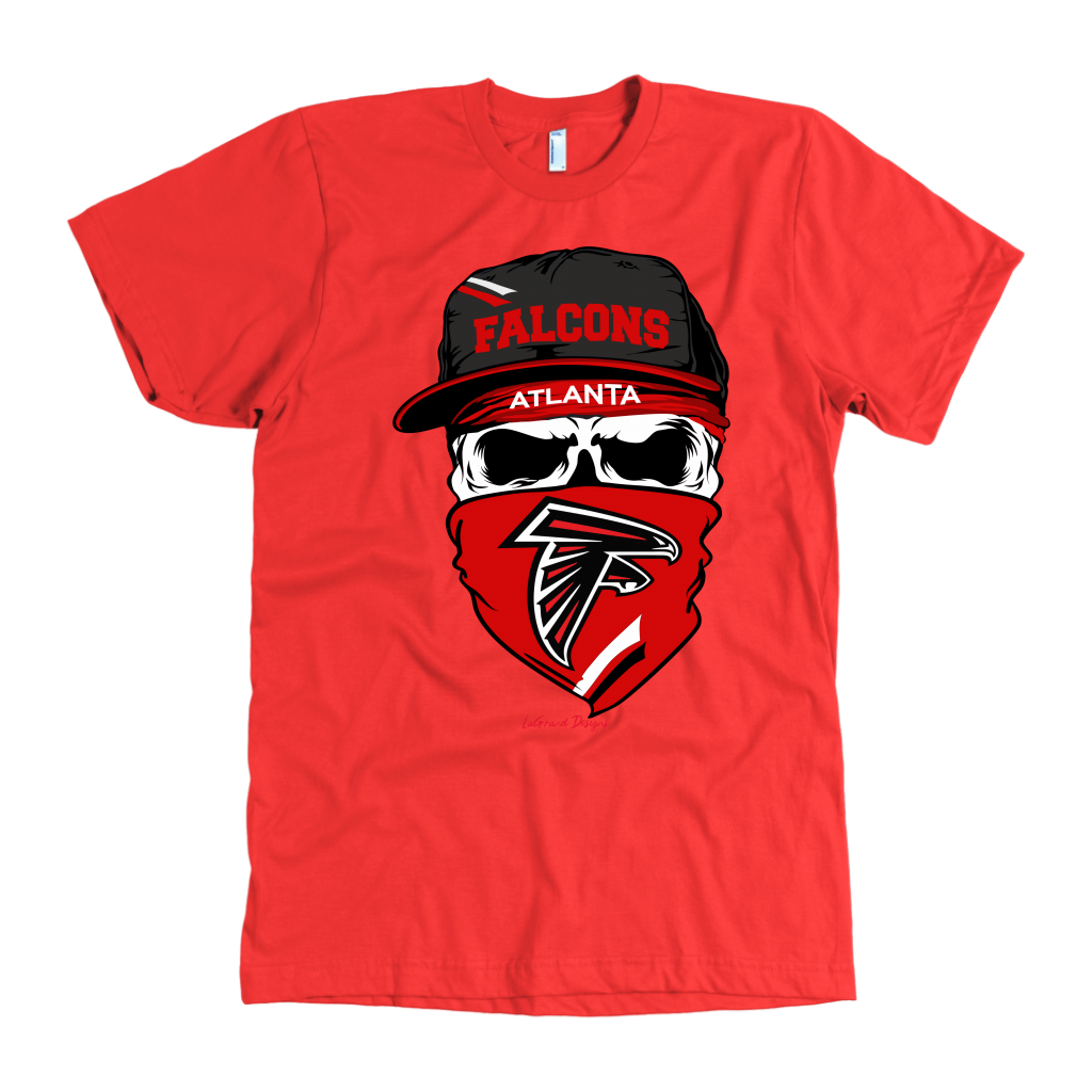 Falcons Skull & Bandana Design