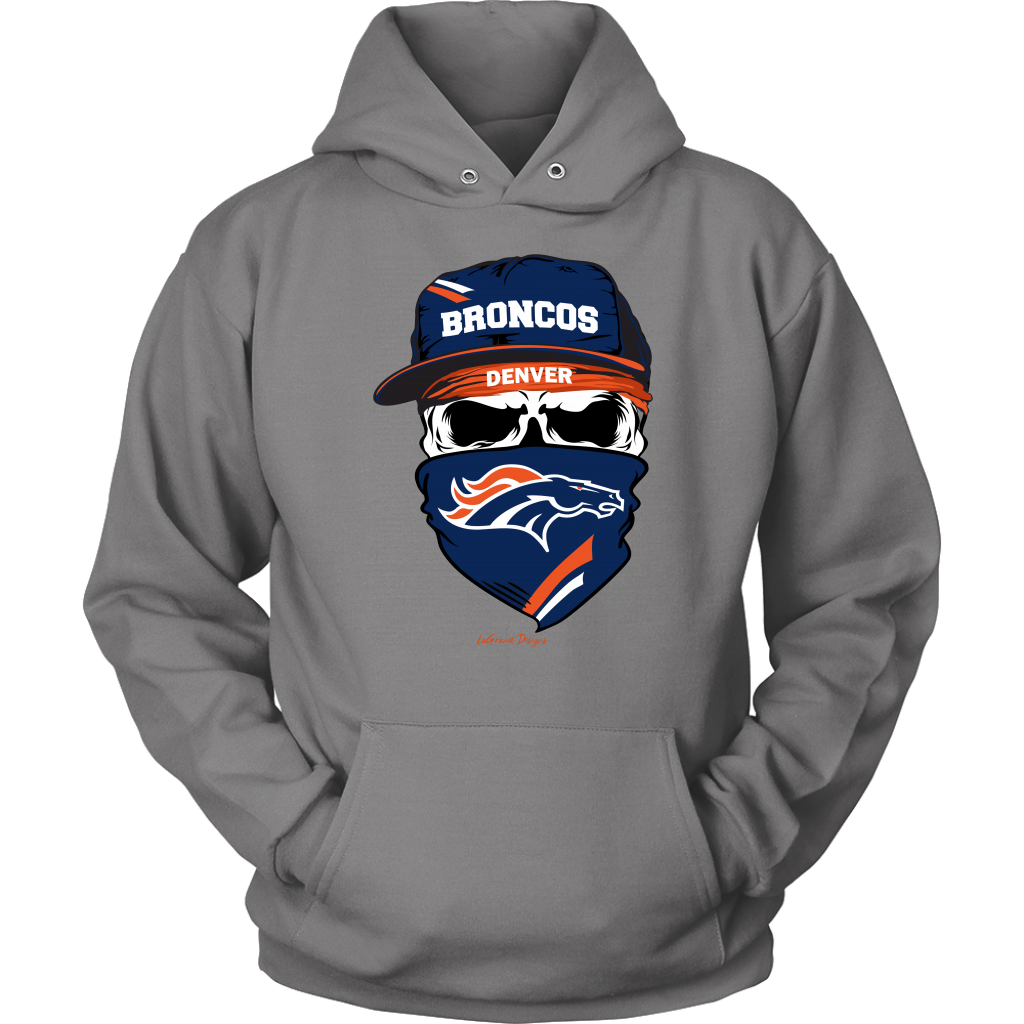 Broncos Skull & Bandana Design