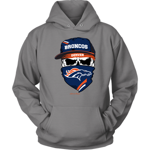 Broncos Skull & Bandana Design