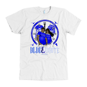 Sigma & Zeta Blue & White Couple Design