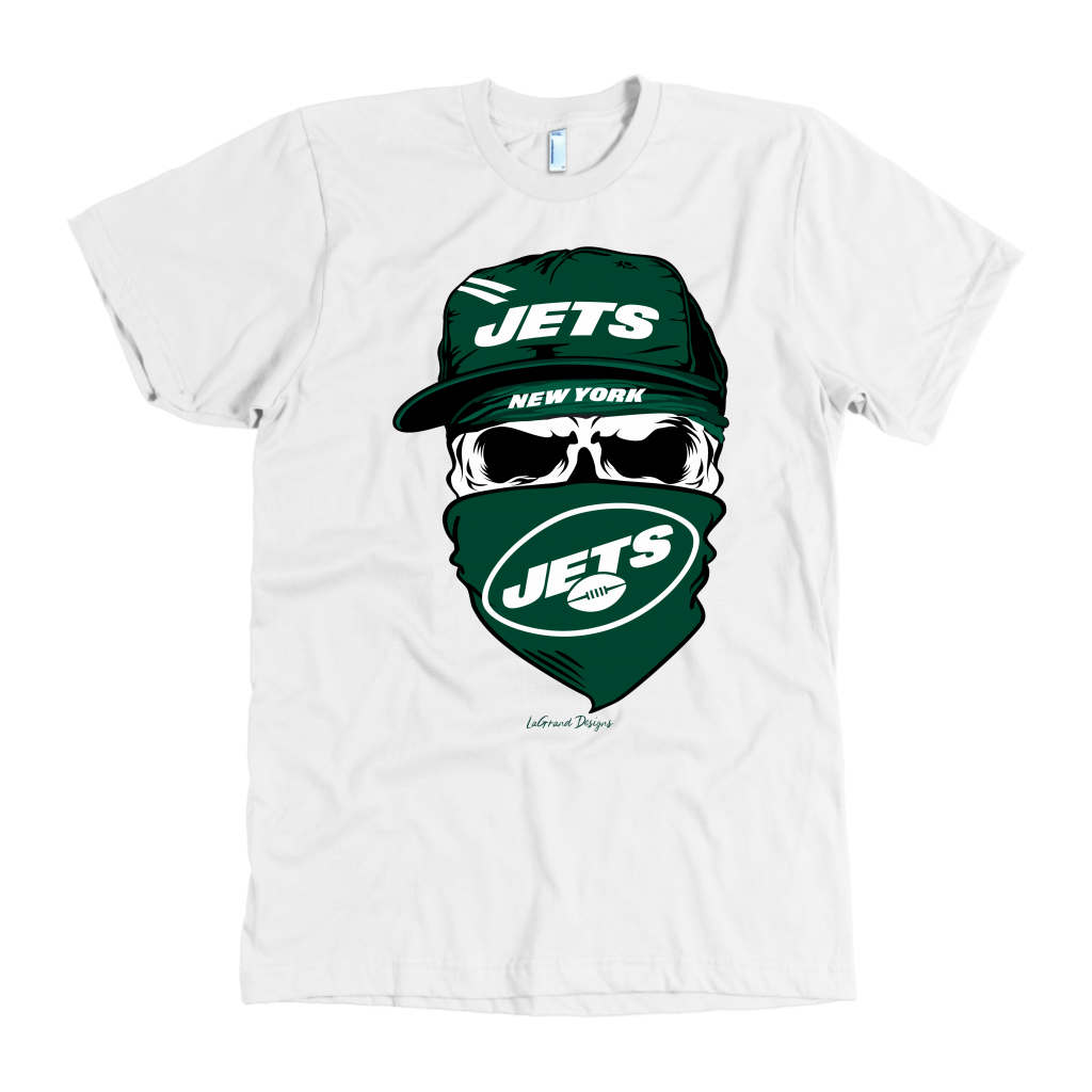 Jets Skull & Bandana Design