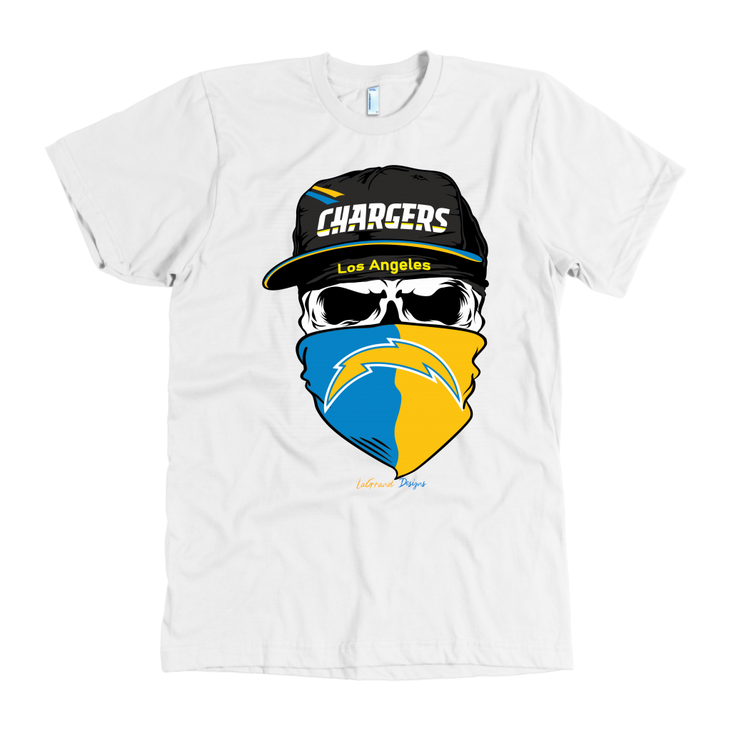 Chargers Skull & Bandana Design