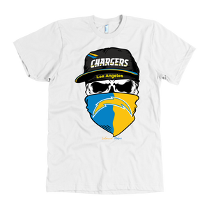 Chargers Skull & Bandana Design