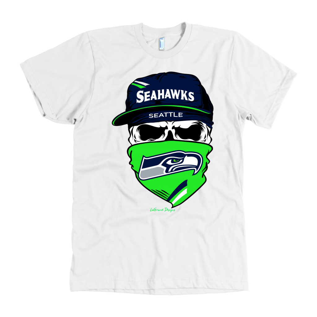 Seahawks Skull & Bandana Design