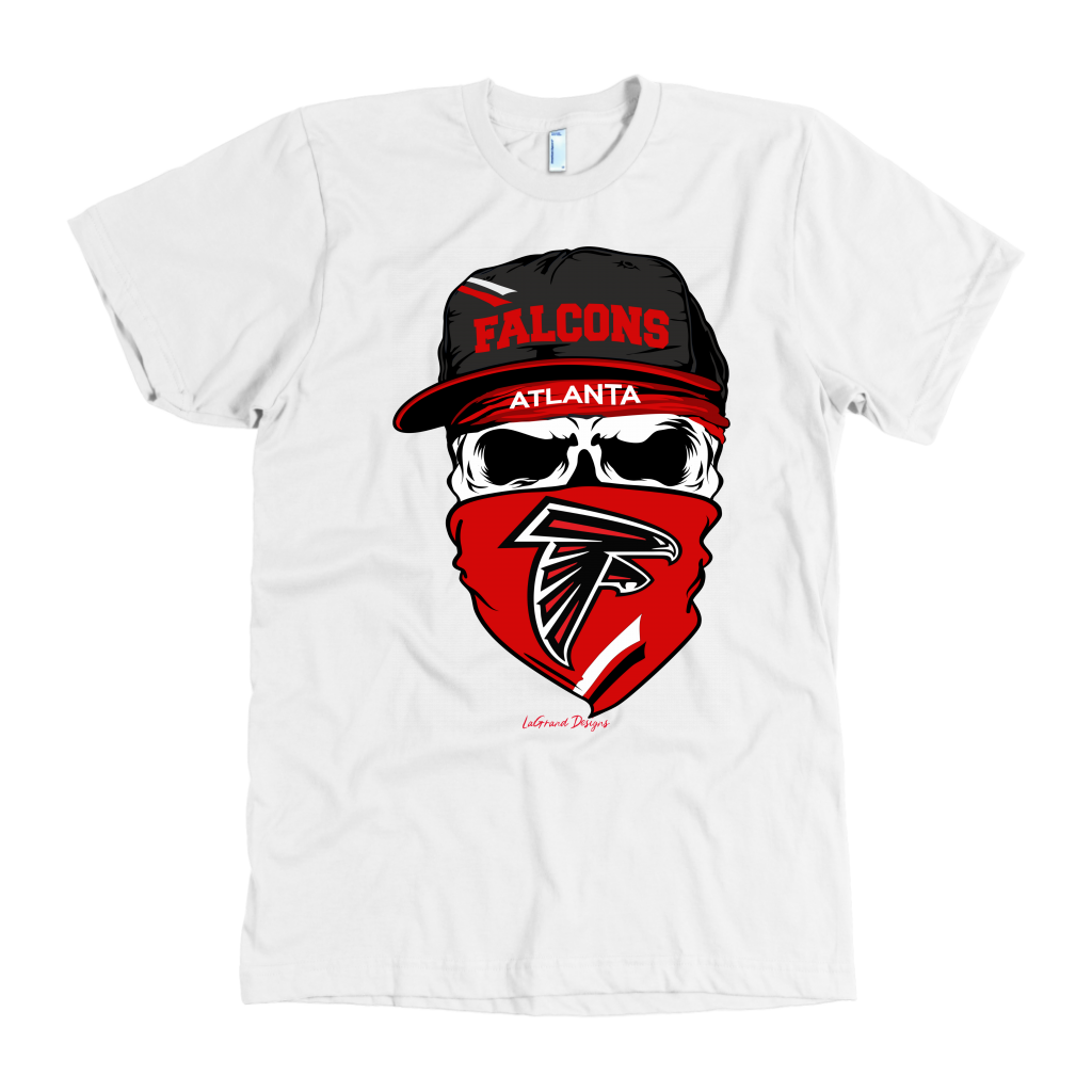 Falcons Skull & Bandana Design