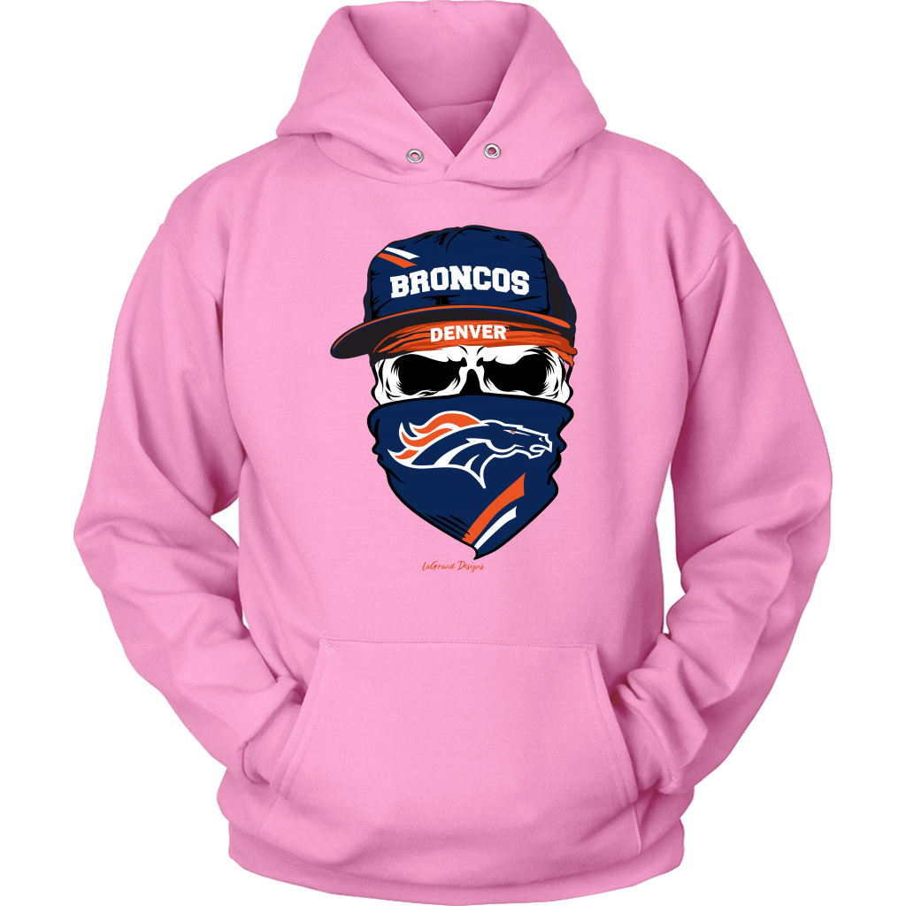 Broncos Skull & Bandana Design