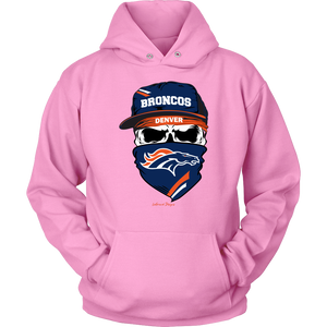 Broncos Skull & Bandana Design