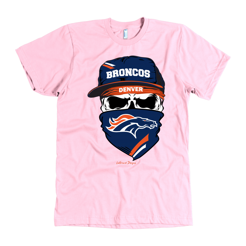 Broncos Skull & Bandana Design