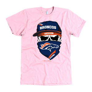 Broncos Skull & Bandana Design